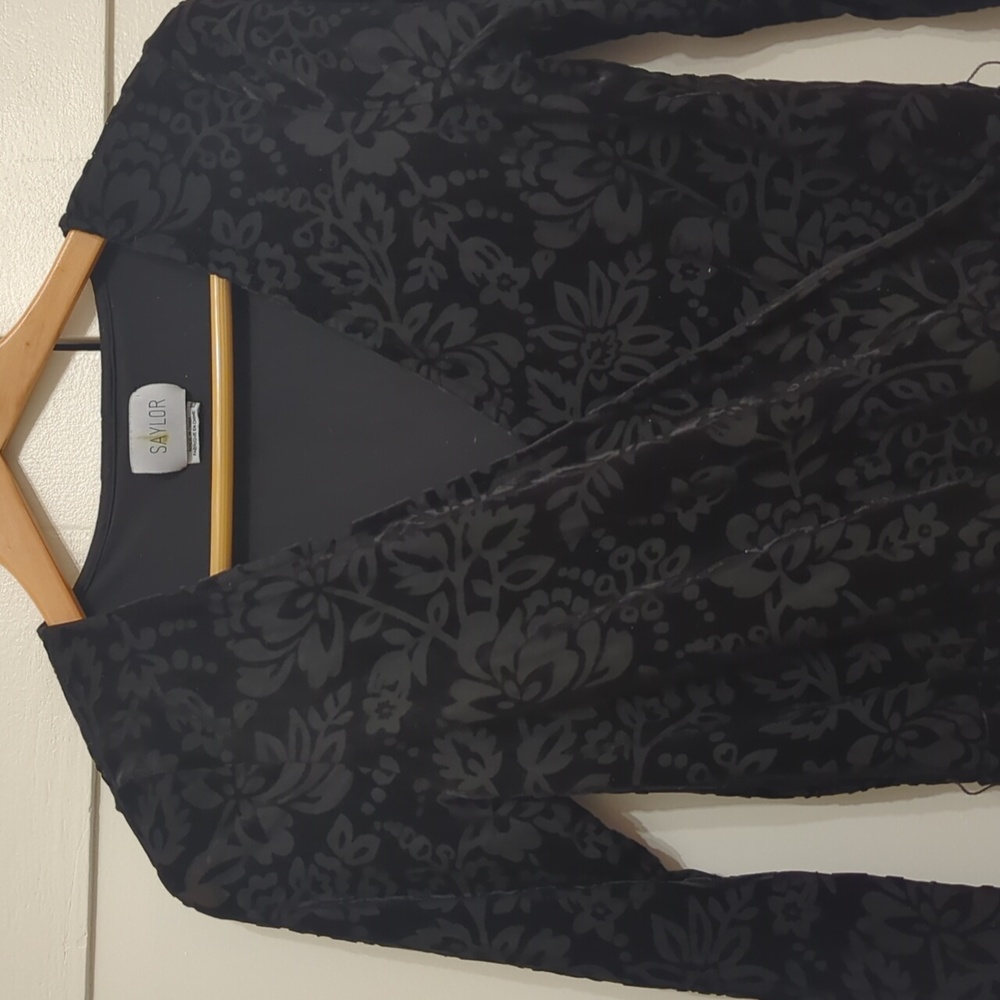 Saylor Black Romper - Velvet - Size XS